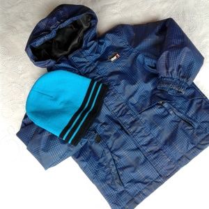 2 Pc Boys Hooded Weatherproof Performance Jacket